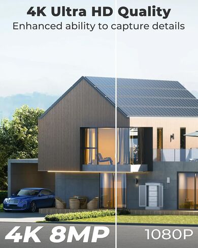 GENBOLT 4K WiFi Security Camera Outdoor Wired,8MP CCTV IP Camera with POE in Saudi Arabia