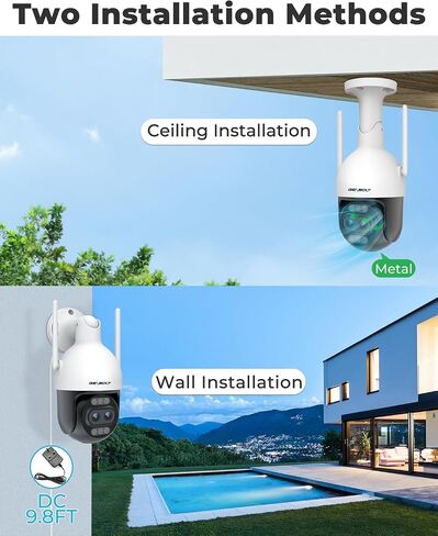 GENBOLT 4K WiFi Security Camera Outdoor Wired,8MP CCTV IP Camera with POE in Saudi Arabia