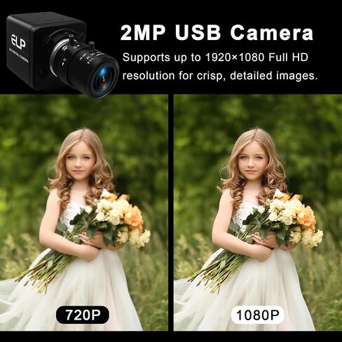 2MP 4X Zoom USB Camera with 2.8-12mm Varifocal Lens for Computer in Saudi Arabia