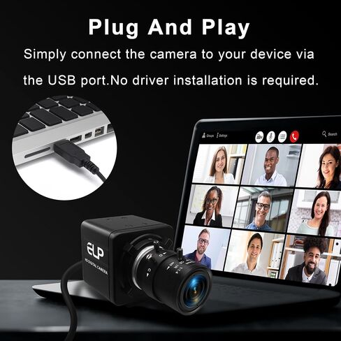 2MP 4X Zoom USB Camera with 2.8-12mm Varifocal Lens for Computer in Saudi Arabia