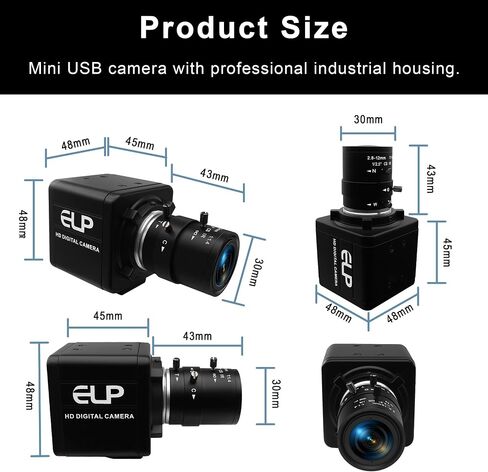 2MP 4X Zoom USB Camera with 2.8-12mm Varifocal Lens for Computer in Saudi Arabia
