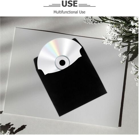 Beavorty 20pcs Paper CD DVD Sleeves Portable Design and Organization Features, Cardboard Storage Holder Covers for CD DVD Packaging, for Home and Office Use in Kuwait
