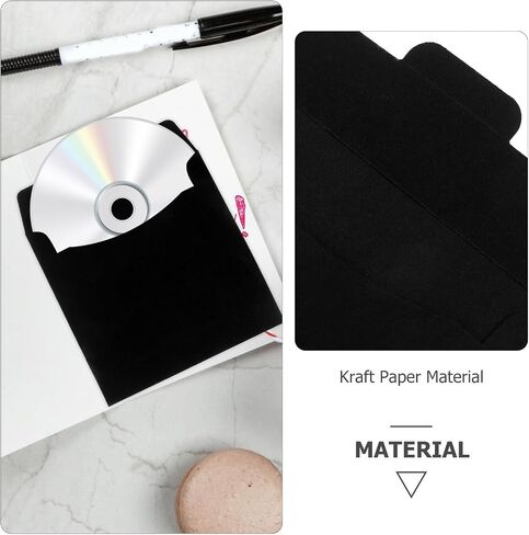 20pcs Paper CD Sleeves for CD Storage Protection and Organization Cardboard Material with Versatile Use for DIY Projects and Wedding Invitations in Kuwait