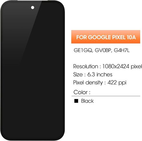 Original for Google Pixel 10a Screen Replacement for Google Pixel 10a LCD Display GE1GQ GV0BP G4H7L Screen Touch Digitizer Assembly Repair Part in Saudi Arabia