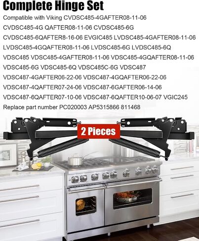 مفصلة باب الفرن متوافقة مع Viking PC020003، المفصلة Assy تحل محل AP5315866 811468 مطورة ومتينة in Saudi Arabia