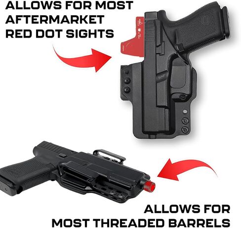 Springfield Hellcat Pro IWB Holster - IWB Holster for Concealed Carry / Custom fit to Your Gun - Inside the Waistband - Comfort and Concealment - EDC - Pistol Holster - Gun Holster in Kuwait