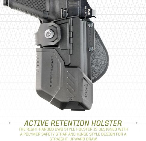 Fobus RBT17 OWB Tactical Holster with Lighthouse II & III for Glock – 17, 22, 31 | Shadow Systems – DR920 FS & MR920 Threaded barrle | Smith &Wesson – M&P 9mm & .40Cal, M&P Pro in Kuwait
