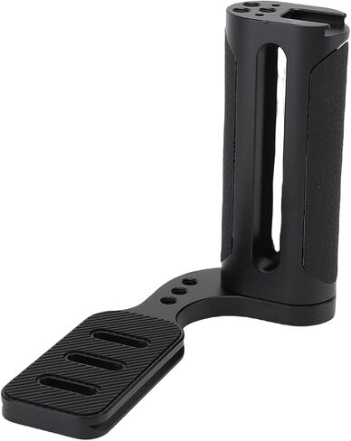 Aluminum Side Handle Grip, Side Grip & L Bottom Plate, 1/4 Inch Thread Hole Top Cold Shoe Mount, Ergonomic Design, Universal Left Handle for Mirrorless DSLR Camera in Kuwait