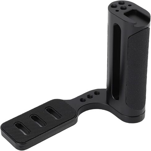 Aluminum Side Handle Grip, Side Grip & L Bottom Plate, 1/4 Inch Thread Hole Top Cold Shoe Mount, Ergonomic Design, Universal Left Handle for Mirrorless DSLR Camera in Kuwait