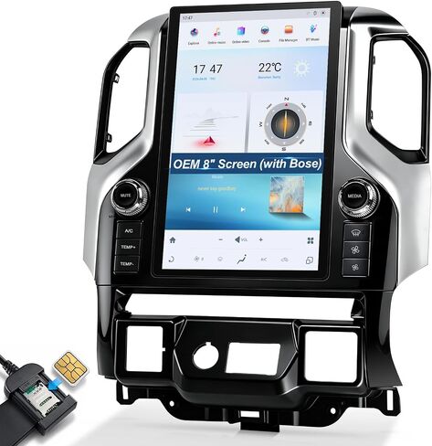 12.95 Inch Car Radio for Chevrolet Silverado GMC Sierra 2019 2020 2021 2022 2023 Qualcomm 665 8Core-Head Unit with CarPlay/Android Auto Touch Screen Stereo Upgrade in Saudi Arabia