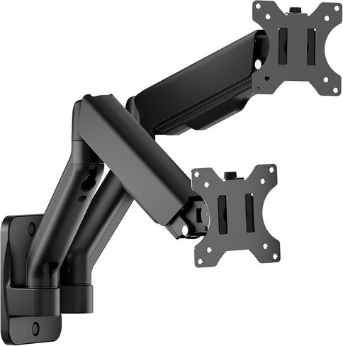monTEK Single Monitor Wall Mount, Full Motion Spring Arm for 17-32" Screen in Kuwait