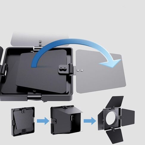 Pp Barn Door for Cob 40W Light, Compact Studio Accessory in Kuwait
