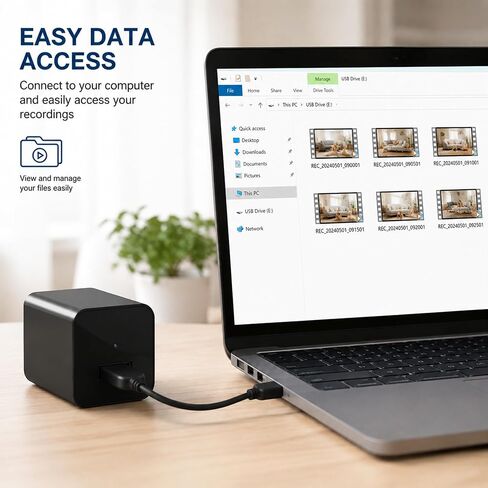 كاميرا تجسس مخفية USB شاحن HD 1080P Mini Nanny Cam بدون WiFi in Kuwait