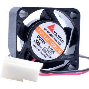 FD122510ML-N 2.5cm 2510 25x25x10mm DC 12V 0.09A Double Ball Miniature Device Hard Disk Cooling Fan in Saudi Arabia