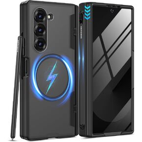 VEGO for Z Fold 5 Case Compatible with Magsafe & Built-in S Pen Slot,Black in Saudi Arabia