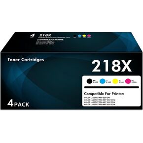 218X High Yield Toner Cartridge 4 Pack for HP 218A 3301fdw 3201dw with Chip in Saudi Arabia
