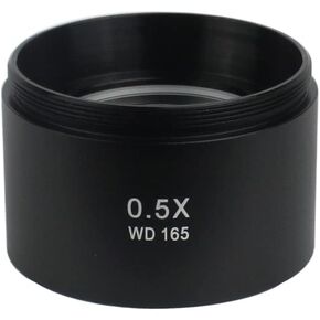 WD165 0.5X 0.7X 1.0X 2.0X Auxiliary Objects Lens Microscope Camera Lens For Trinocular Stereo Zoom Microscope Barlow Glass Lens (Color : 0.5X) in Kuwait