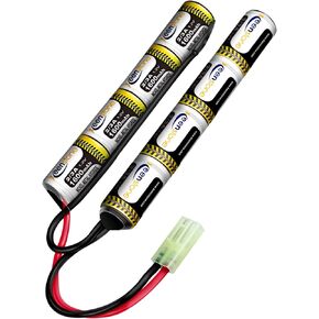 بطارية Keenstone 9.6V 1600mAh Nunchuck Nimh Airsoft، متوافقة مع مسدس Airsoft أو مسدس AEG Airsoft in Kuwait