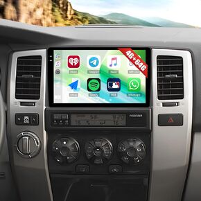 SIXTOP 4G+64G Android Car Stereo Radio for Toyota 4Runner 2003-2009 Wireless CarPlay Android Auto Bluetooth5.0 GPS Navigation 9 Inch 1280*720 Touchscreen FM/RDS WiFi 32EQ SWC AHD Backup Camera Canbus in Kuwait