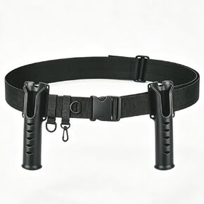 Fishing Wading Belt with 2 Rod Holder Adjustable Fishing Belt Wader Belt in Kuwait