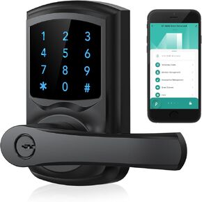 Smart Keypad Door Lock with Handle Keyless Entry Digital Code App Control in Kuwait