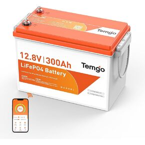 بطارية ليثيوم TEMGO 12V 300Ah LiFePO4 مع مراقبة بلوتوث والتطبيق in Kuwait