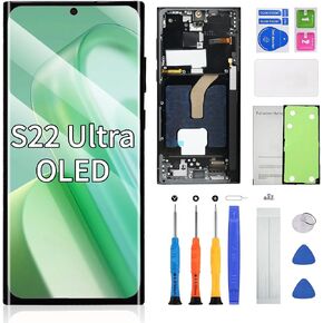 OLED Screen Replacement for Samsung Galaxy S22 Ultra 5G S22Ultra-Green in Saudi Arabia
