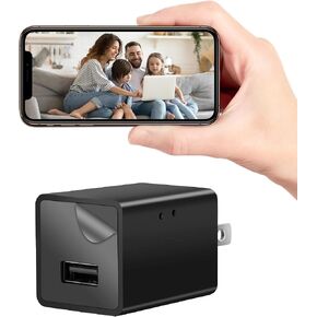 Hidden Spy Camera, USB Charger Design, 1080P HD, Motion Detection, Loop Recording, WiFi, Indoor Home Security Nanny Cam in Saudi Arabia