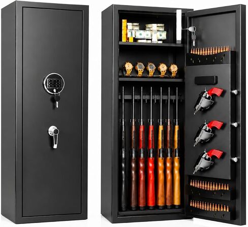 PRESTELION Gun Safe for Rifles and Pistols, 10-12 Rifles Gun Safe in Kuwait