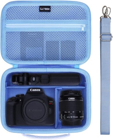 حافظة كاميرا LTGEM صلبة متوافقة مع كاميرات Canon EOS Rebel T7 وR50 وR6 Mark II وR100 وDSLR SLR والعدسات والحوامل الثلاثية، وحقيبة سفر للكاميرا، تتميز بـ 4 فواصل وحزام كتف، وردي in Kuwait
