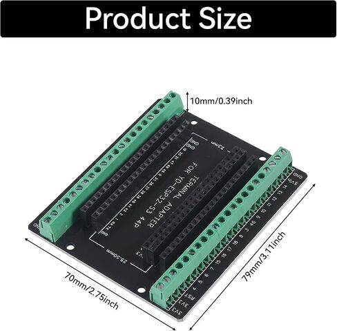 AITRIP 5PCS ESP32 S3 Expansion Board GPIO 1 into 2, Breakout Board 44 Pin Compatible with ESP32 S3 Development Board & N8R8/N16R8 Module in Kuwait