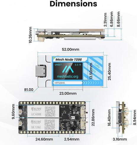 Mesh Node T096 for Meshtastic MeshCore GPS in Saudi Arabia