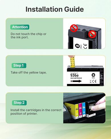 936 936xl 9125e ink cartridges Combo Pack for HP 936XL 936e Replacement in Kuwait