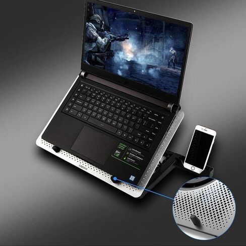Laptop Cooling Pad, Notebook Cooler with Quiet Fan, Port, Screen, Gaming in Saudi Arabia
