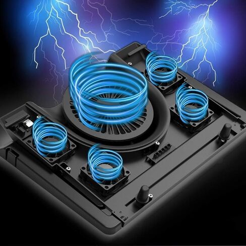 Laptop Cooling Pad, Notebook Cooler with Quiet Fan, Port, Screen, Gaming in Saudi Arabia