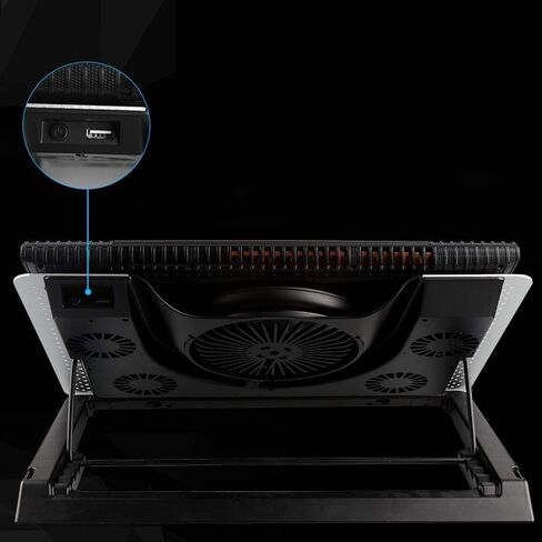 Laptop Cooling Pad, Notebook Cooler with Quiet Fan, Port, Screen, Gaming in Saudi Arabia