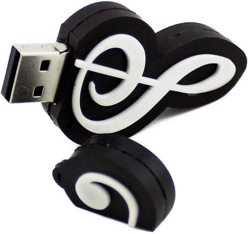 64GB USB 2.0 Music Note Notation Shape USB Flash Drive Pendrive Memory Stick Thumb Drive Jump Drive Flash Disk in Kuwait