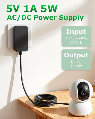 5V 1A DC Power Supply Adapter 5W AC/DC Charger 5Volt Power Cord 1A in Kuwait