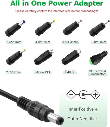 5V 1A DC Power Supply Adapter 5W AC/DC Charger 5Volt Power Cord 1A in Kuwait