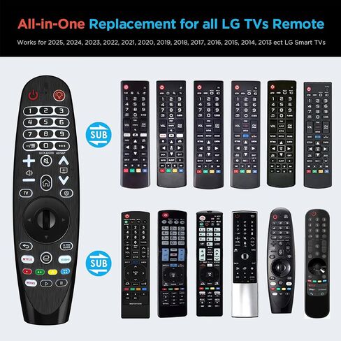 Universal Backlit Remote Control for LG Smart TV Magic Remote Compatible with All Models of LG TV (NO Voice Function No Pointer Function) in Kuwait