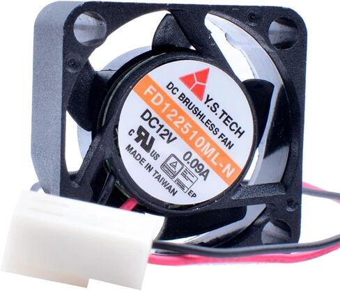 FD122510ML-N 2.5cm 2510 25x25x10mm DC 12V 0.09A Double Ball Miniature Device Hard Disk Cooling Fan in Saudi Arabia