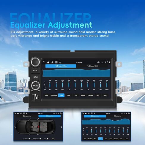 4G+128G Car Radio for Ford F150 F250 F350 E250 E350 Edge Fusion Explorer with Wireless Carplay Android Auto, 7 inch HD Touch Screen Car Stereo with Bluetooth GPS Navigation WiFi FM RDS SWC in Saudi Arabia