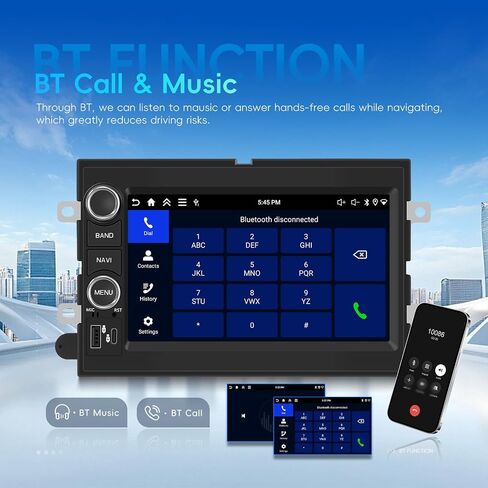 4G+128G Car Radio for Ford F150 F250 F350 E250 E350 Edge Fusion Explorer with Wireless Carplay Android Auto, 7 inch HD Touch Screen Car Stereo with Bluetooth GPS Navigation WiFi FM RDS SWC in Saudi Arabia