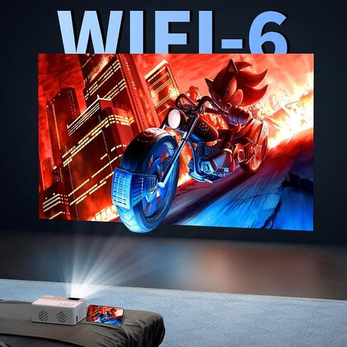 TMY 1080P Mini Projector, Built in Netflix app, 2-way Bluetooth, WiFi6 in Saudi Arabia