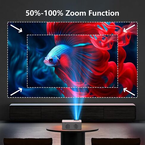 TMY 1080P Mini Projector, Built in Netflix app, 2-way Bluetooth, WiFi6 in Saudi Arabia