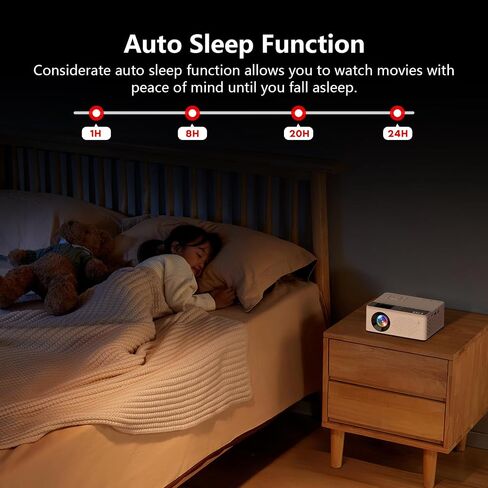 TMY 1080P Mini Projector, Built in Netflix app, 2-way Bluetooth, WiFi6 in Saudi Arabia