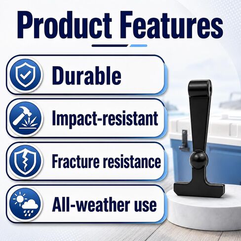 8Pcs Cooler Latch Replacements Compatible with Yeti Tundra RTIC and Other Related Coolers, Rubber Cooler Latch Upgrades, Black in Saudi Arabia