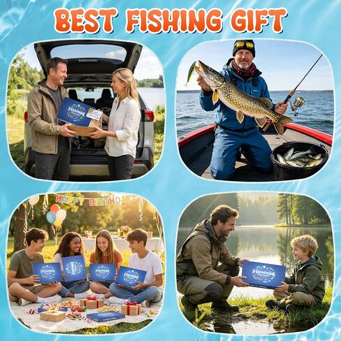 25-in-1 Fishing Lures Kit, Surprise Fishing Bait Set with 3D Eyes Poppers, Minnows, Crankbait, Frogs & Shrimp, Freshwater Saltwater Fish Tackle Gear Gifts for Men Father Husband in Kuwait