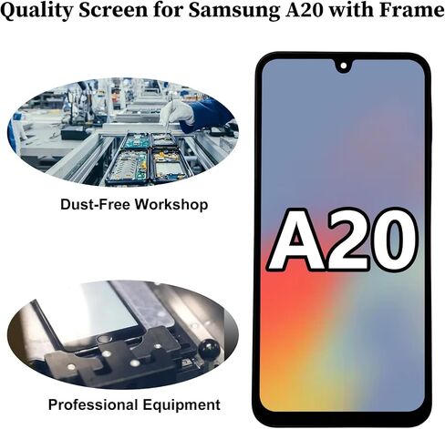 for Samsung Galaxy A20 A205U Screen Replacement with Frame in Kuwait