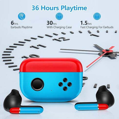 1 Pack Kids Adults Wireless Earbuds, Bluetooth 5.3 Touch Control Wireless Earbuds for Kids Adults with Charging Case,Ear Buds for Gifts in Kuwait